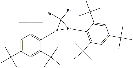 1,2-Bis[2,4,6-tri(tert-butyl)phenyl]-3,3-dibromodiphosphirane Structure