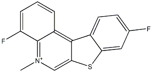 4,9-Difluoro-5-methyl[1]benzothieno[2,3-c]quinolin-5-ium 구조식 이미지