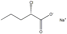 [S,(-)]-2-Chlorovaleric acid sodium salt 구조식 이미지