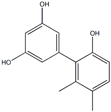 5',6'-Dimethyl-1,1'-biphenyl-2',3,5-triol Structure