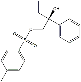 (-)-p-Toluenesulfonic acid (S)-2-phenyl-2-hydroxybutyl ester Structure