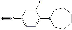 3-Chloro-4-[(hexahydro-1H-azepin)-1-yl]benzenediazonium Structure