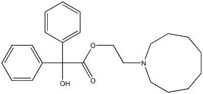 Octahydro-1H-azonine-1-ethanol diphenyl(hydroxy)acetate 구조식 이미지