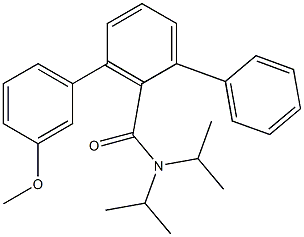 N,N-Diisopropyl-3''-methoxy-1,1':3',1''-terbenzene-2'-carboxamide 구조식 이미지