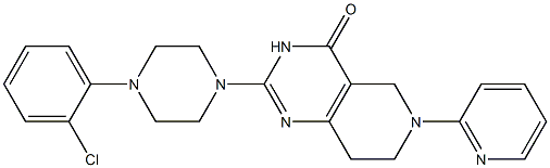 6-(2-Pyridyl)-2-[4-(2-chlorophenyl)piperazino]-5,6,7,8-tetrahydropyrido[4,3-d]pyrimidin-4(3H)-one Structure