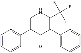 2-Trifluoromethyl-3,5-diphenylpyridin-4(1H)-one Structure