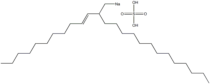 Sulfuric acid 2-(1-undecenyl)pentadecyl=sodium ester salt 구조식 이미지