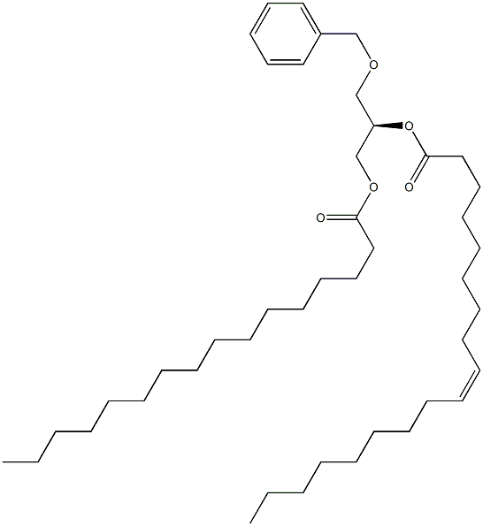 [R,(-)]-3-O-Benzyl-2-O-oleoyl-1-O-palmitoyl-D-glycerol 구조식 이미지
