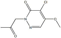 4-Chloro-5-methoxy-2-(2-oxopropyl)pyridazin-3(2H)-one Structure