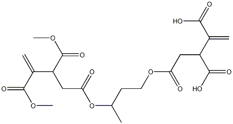 4,4'-[1-Methyl-1,3-propanediylbis(oxycarbonyl)]bis(1-butene-2,3-dicarboxylic acid dimethyl) ester Structure