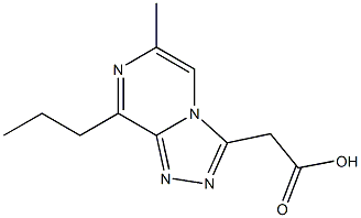 8-Propyl-6-methyl-1,2,4-triazolo[4,3-a]pyrazine-3-acetic acid Structure