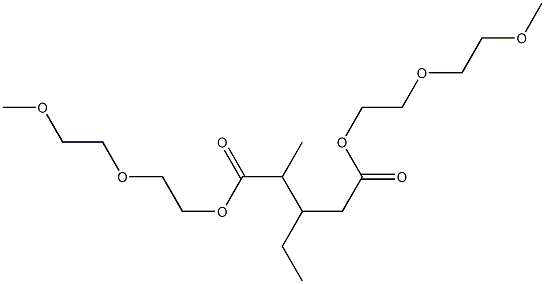 3-Ethyl-4-methylglutaric acid bis[2-(2-methoxyethoxy)ethyl] ester Structure