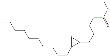 6,7-Epithioheptadecanoic acid methyl ester Structure