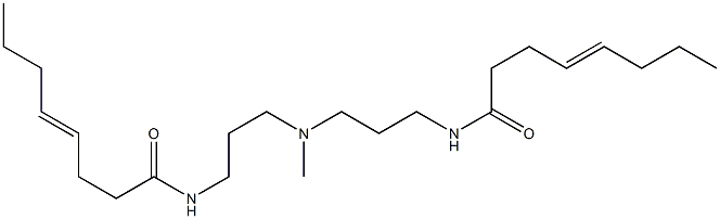 N,N'-[Methyliminobis(3,1-propanediyl)]bis(4-octenamide) 구조식 이미지