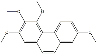 2,3,4,7-Tetramethoxyphenanthrene 구조식 이미지