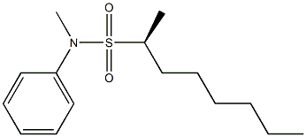 [2S,(-)]-N-Methyl-2-octanesulfonanilide Structure