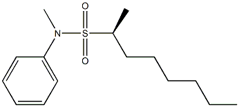 [2S,(-)]-N-Methyl-2-octanesulfonanilide 구조식 이미지