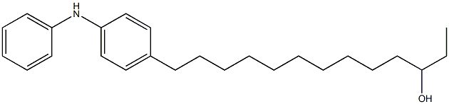 4-(11-Hydroxytridecyl)phenylphenylamine 구조식 이미지