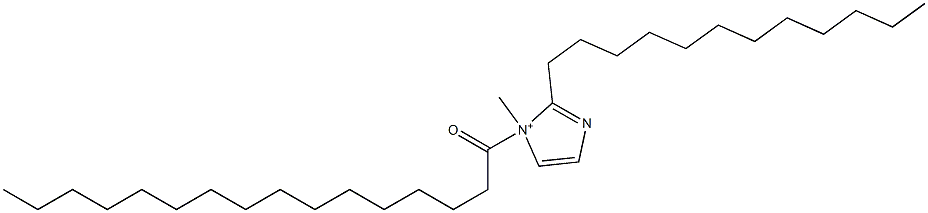 2-Dodecyl-1-methyl-1-hexadecanoyl-1H-imidazol-1-ium Structure