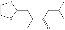 1-(1,3-Dioxolan-2-yl)-2,5-dimethyl-3-hexanone 구조식 이미지