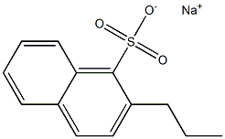 2-Propyl-1-naphthalenesulfonic acid sodium salt Structure