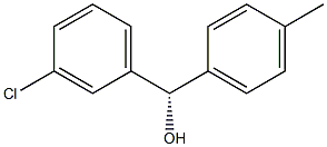 (S)-(4-Methylphenyl)(3-chlorophenyl)methanol 구조식 이미지