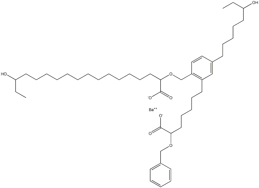 Bis(2-benzyloxy-16-hydroxystearic acid)barium salt 구조식 이미지