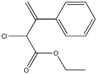 3-Phenyl-2-chloro-3-butenoic acid ethyl ester Structure