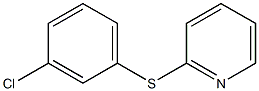 3-Chlorophenyl 2-pyridyl sulfide Structure