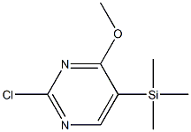 2-Chloro-4-methoxy-5-(trimethylsilyl)pyrimidine Structure