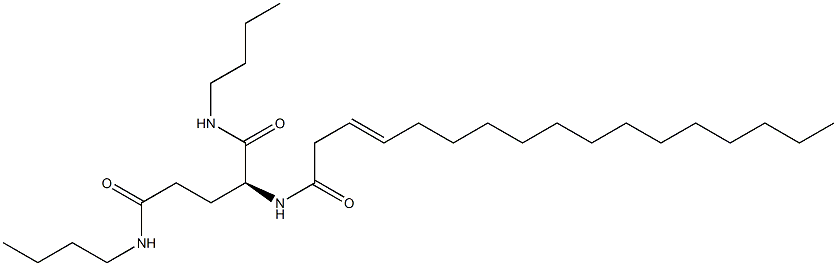 N2-(3-Heptadecenoyl)-N1,N5-dibutylglutaminamide Structure