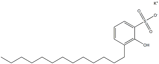 2-Hydroxy-3-tridecylbenzenesulfonic acid potassium salt Structure