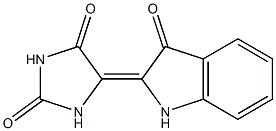 5-[(2,3-Dihydro-3-oxo-1H-indol)-2-ylidene]imidazolidine-2,4-dione Structure