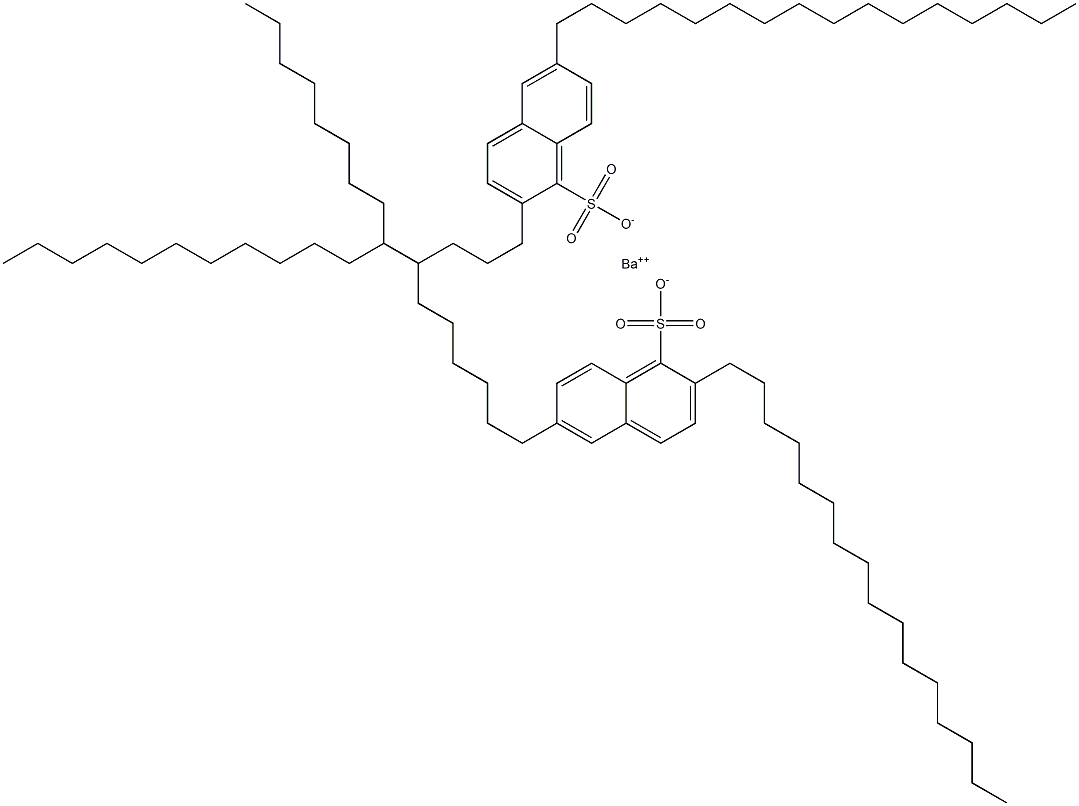 Bis(2,6-dihexadecyl-1-naphthalenesulfonic acid)barium salt 구조식 이미지