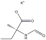 (-)-N-Formyl-D-isovaline potassium salt 구조식 이미지