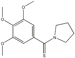 1-(3,4,5-Trimethoxythiobenzoyl)pyrrolidine Structure