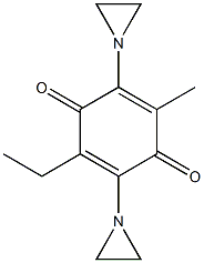 2,5-Bis(1-aziridinyl)-3-methyl-6-ethyl-1,4-benzoquinone Structure