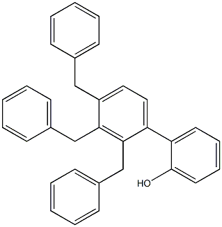 2-(2,3,4-Tribenzylphenyl)phenol Structure