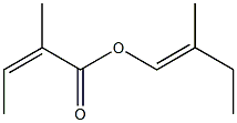 2-Methylisocrotonic acid 2-methyl-1-butenyl ester 구조식 이미지