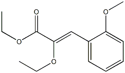 (Z)-3-(2-Methoxyphenyl)-2-ethoxyacrylic acid ethyl ester 구조식 이미지