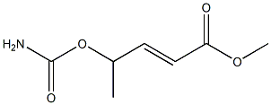 (E)-4-Carbamoyloxy-2-pentenoic acid methyl ester 구조식 이미지