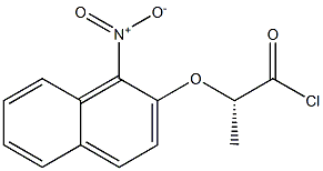 [S,(+)]-2-[(1-Nitro-2-naphtyl)oxy]propionyl chloride 구조식 이미지