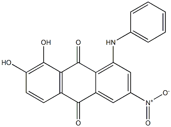 1-Anilino-7,8-dihydroxy-3-nitroanthraquinone Structure