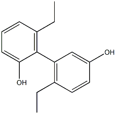 6,6'-Diethyl-1,1'-biphenyl-2,3'-diol 구조식 이미지