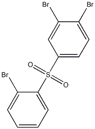 3,4-Dibromophenyl 2-bromophenyl sulfone Structure