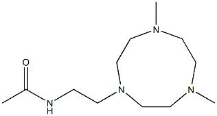 3-[2-(Acetylamino)ethyl]-6,9-dimethyl-3,6,9-triazacyclononane 구조식 이미지