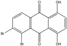 5,6-Dibromo-1,4-dihydroxy-9,10-anthraquinone Structure