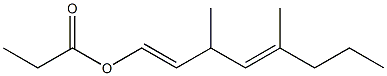 Propionic acid 3,5-dimethyl-1,4-octadienyl ester Structure