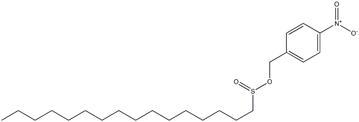 Hexadecane-1-sulfinic acid 4-nitrobenzyl ester Structure