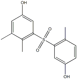 3,3'-Dihydroxy-5,6,6'-trimethyl[sulfonylbisbenzene] Structure